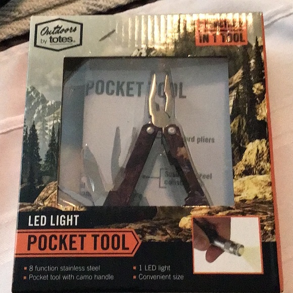 Totes outdoors led light pocket tool 8 functions in 1 tool preowned never used - Picture 1 of 5